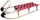  Holzschlitten 125cm A2042, rot