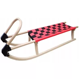  Holzschlitten 110cm A2041, rot