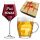  HOCHZEITSGESCHENK 5-70 HOCHZEITSJUBILÄUM Glas + Becher mit Gravur