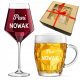  HOCHZEITSGESCHENK 5-70 HOCHZEITSJUBILÄUM Glas + Becher mit Gravur