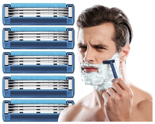  Gillette Mach3 Turbo Ersatzklingen für Rasierer, 5 Stück