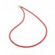  Rote Korallenkette, natürliche Kugeln, 3 mm, 60 cm
