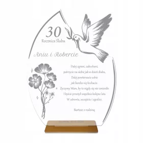    Statuette Wünsche HOCHZEIT/HOCHZEITSJAHRESTAG Dankesgeschenk Personalisierung