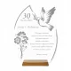  Statuette Wünsche HOCHZEIT/HOCHZEITSJAHRESTAG Dankesgeschenk Personalisierung