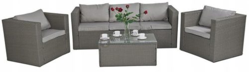  Technorattan Kissen 10er Set GRAU K23