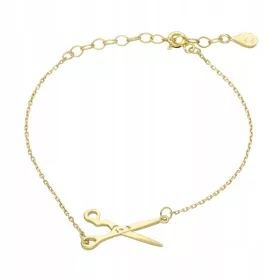  Scherenarmband, vergoldetes Silber