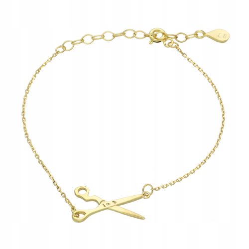  Scherenarmband, vergoldetes Silber