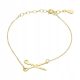  Scherenarmband, vergoldetes Silber