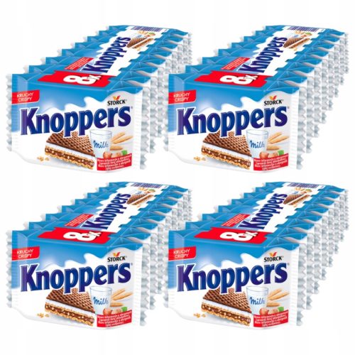 4 x Knoppers Milch-Haselnuss-Waffeln 200g (8 Stück)