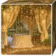 LED-LICHTVORHANG 3x3 Lichter x 300 Weihnachtsbaumgirlande für Fenster