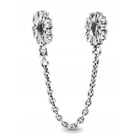  Kette mit weißen Zirkonen aus 925er Silber