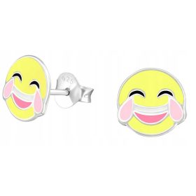    Ohrringe aus 925er Silber für Mädchen, Freudentränen EMOJI EMOTION