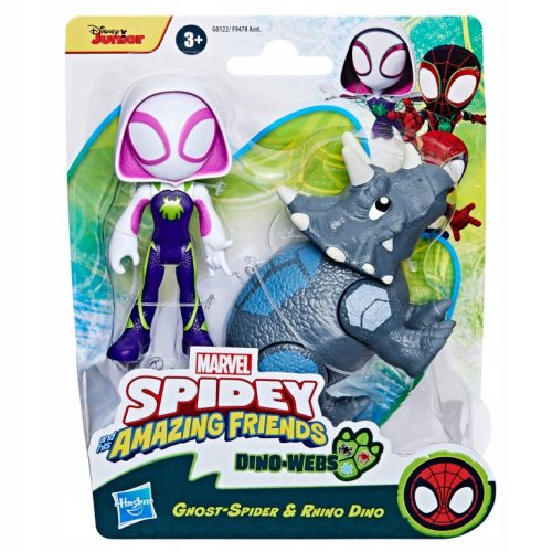  Spider-Man Spidey Dino-Webs Ghost-Spider und Rhino Dino Figurenset Hasbro