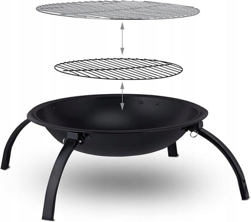  Grillkamin mit Schürhaken Perfekt für Garten und Terrasse