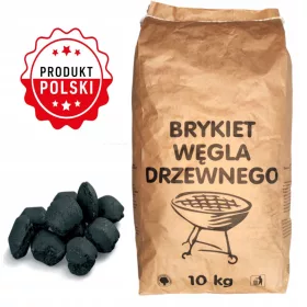    Holzkohlebriketts Ökologisch 10kg für Gastronomie Grillbriketts