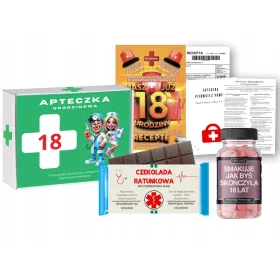    Lustiges Geschenk zum 18. Geburtstag für ein Mädchen! ERSTES KIT UND PILLEN