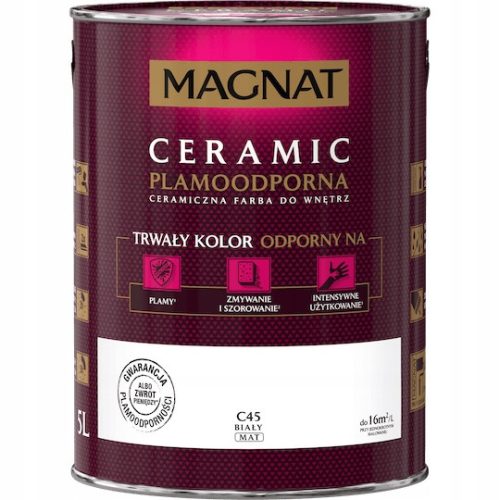  Magnat Keramik-Wandfarbe 5 l C45 Mattweiß