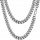  BREITE HERRENKETTE SILBER PANZERKETTE 8 MM 60 CM DIAMANT