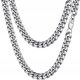  BREITE HERRENKETTE SILBER PANZERKETTE 8 MM 60 CM DIAMANT