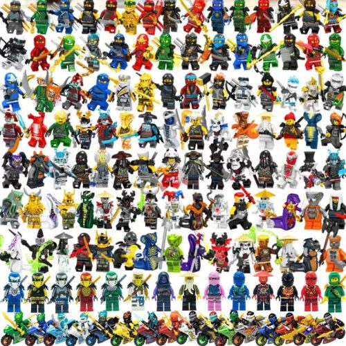  NINJAGO FIGUREN SET 48 STÜCK BLÖCKE ZUBEHÖR