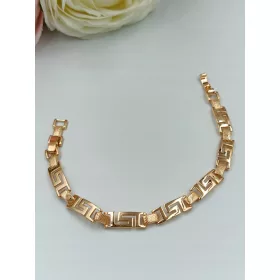    18 Karat vergoldetes griechisches Fußkettchen für Damen/Herren – STILVOLL