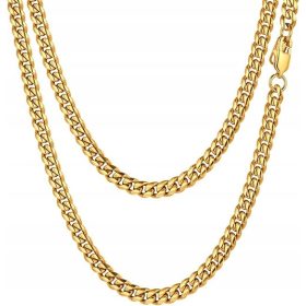  BREITE HERREN-GOLDKETTE PANCER-KETTE 6 MM 60 CM DIAMANT