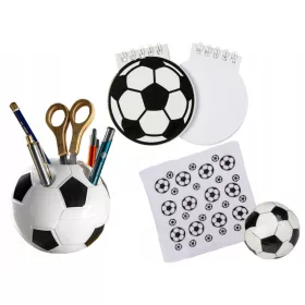    FUSSBALL-SET, WERKZEUGBUCH, NOTIZBUCH, HANDTUCH, FUSSBALL FÜR SPORTFAN