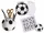  FUSSBALL-SET, WERKZEUGBUCH, NOTIZBUCH, HANDTUCH, FUSSBALL FÜR SPORTFAN