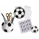  FUSSBALL-SET, WERKZEUGBUCH, NOTIZBUCH, HANDTUCH, FUSSBALL FÜR SPORTFAN