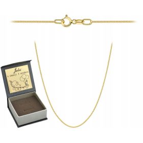  GOLDKETTE, ZARTE RÜSTUNG, 585, 45 CM, ZUM GESCHENK, GRAVUR