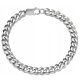  SILBERARMBAND FÜR HERREN, CHIRURGISCHER STAHL 316L, 8 MM, 23 CM