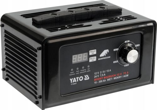  Yato electronic mit Startunterstützung 12V/24V 15A