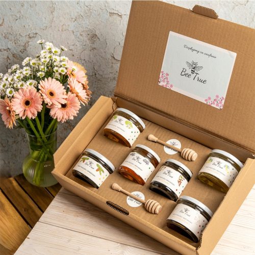  Geschenkset 6x 250g – Multiflower, Linde, Akazie, Honigtau, Raps, Wald