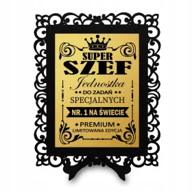    ZERTIFIKAT DIPLOMA SUPER BOSS GESCHENK FÜR DEN CHEF, GEBURTSTAG DES PRÄSIDENTEN, NAME NAME