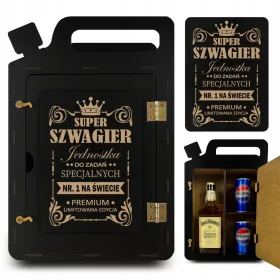    BARGE-KANISTER MIT GRAVUR FÜR EIN GESCHENK SUPER SCHWAUGER SPEZIALEINHEIT NR. 1