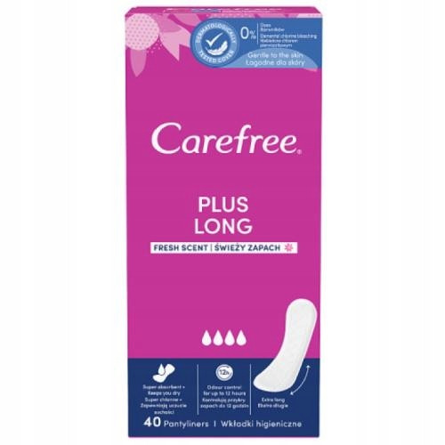  Carefree Plus Long Slipeinlagen frischer Duft 40 Stück