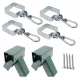  Schaukelverbinder Quadrat grün 9x9 cm 90 Grad