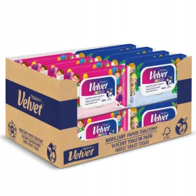   Velvet Junior Feuchtes Toilettenpapier – 48 Blätter für sanfte und effektive Hygiene