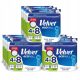 Velvet ecoROLL Toilettenpapier, 3-lagig, 4=8 Rollen, Weiss