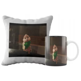    SUPER-SET-BECHER + ALVIN UND DAS CHIPMULAS-KISSEN + KOSTENLOSER TEXT