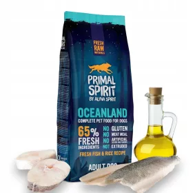    Trockenfutter für Hunde mit Allergien Primal Spirit Ozeanlandfisch 12 kg
