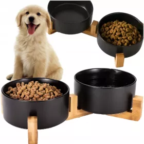  Set aus zwei Keramikschalen ZWIERZOPASJA weiß 0,8 l