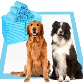    HYGIENE-PADS-MATTEN FÜR HUNDE, DIE PINSEL LERNEN XL 90x60 cm DICK 100 ST