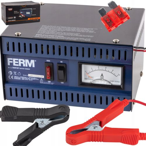  GLEICHRICHTER BATTERIELADEGERÄT 6V 12V, AMPEREMETER, FERM