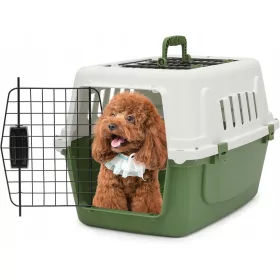    Transportbox für Hunde und Katzen, Käfig, Laufstall, massiv, für Auto, 58 cm