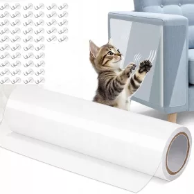    SCHUTZFOLIENABDECKUNG FÜR SOFA, KATZENSTÜHLE, KRATZERPAD, ROLLE 5Mx20cm