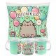  TASSENKISSENSET MIT DER MÖGLICHKEIT, GRAFIK ZU BEDRUCKEN, Z.B. PUSHEEN-KATZE