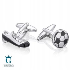  Galante Fußball-Manschettenknöpfe SD-2201 Silber