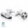  Galante Fußball-Manschettenknöpfe SD-2201 Silber