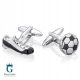  Galante Fußball-Manschettenknöpfe SD-2201 Silber